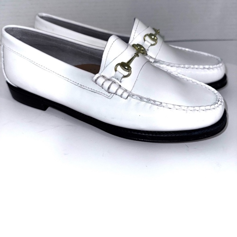 G.H. Bass Weejuns Lianna Horsebit White Loafers 7